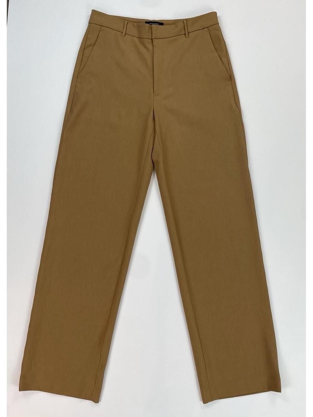 Banana Republic Factory Sculpted Stretch Trouser Pants Tan Camel High Rise 4
